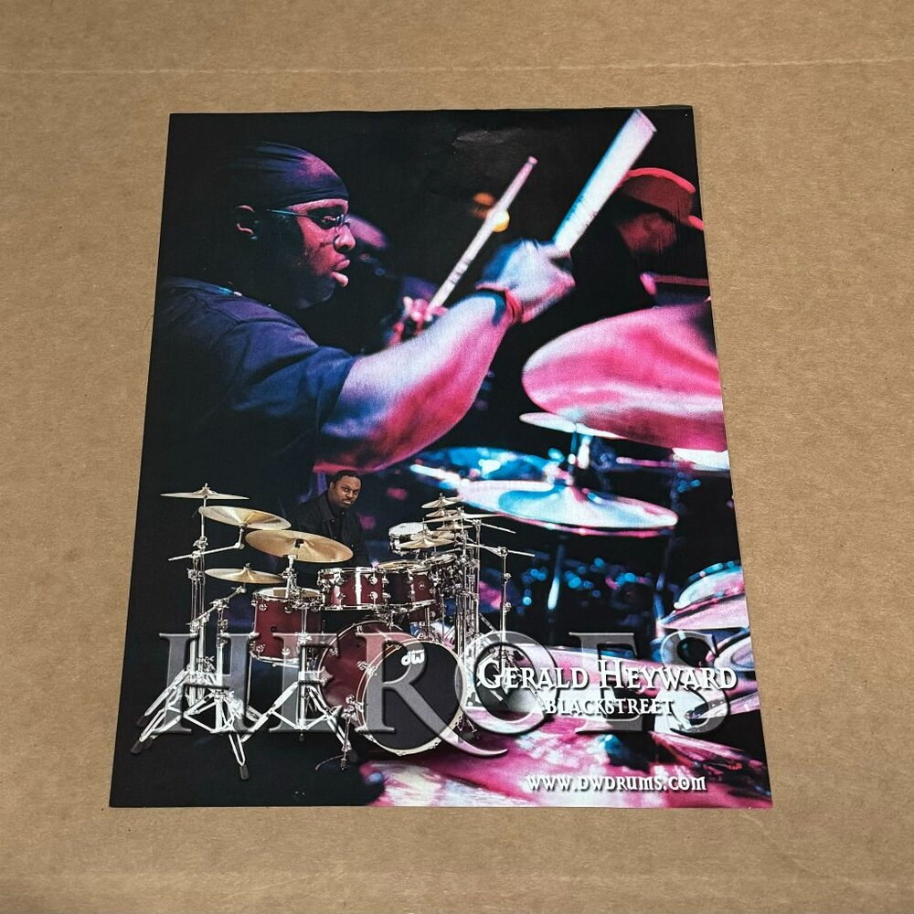 Gerald Heyward - DW DRUMS - Print Advertisement